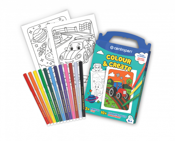 COLOUR & CREATE - malování podle čísel - kluci 9350